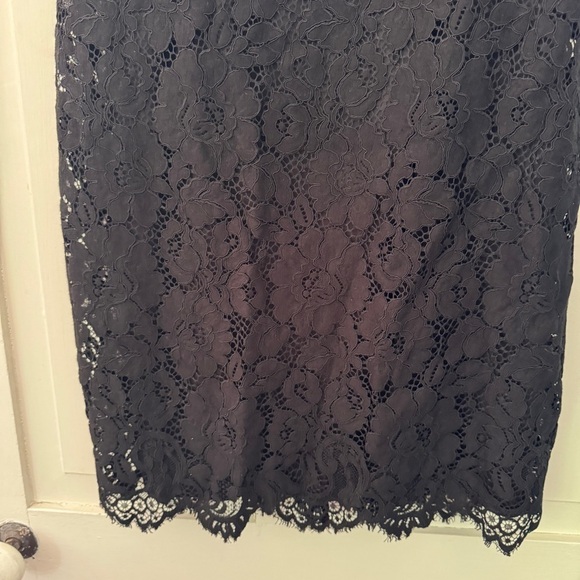 Lauren Ralph Lauren Black Lace Collared Dress - Picture 8 of 13